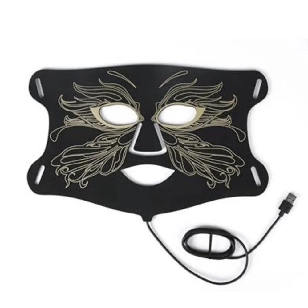 (33Lovsheme LED Face Mask Light Therapy, Enhance Red Light Therapy Mask for Face